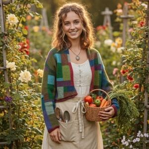 Vintage Patchwork knit Sweater